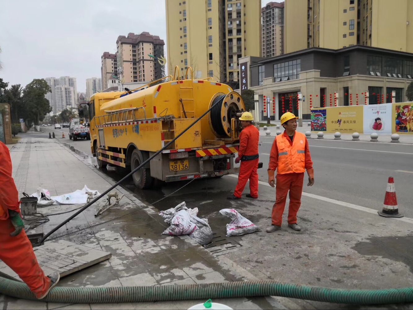 豆河镇排污管道清淤-管道清洗